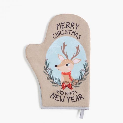 Подарочный набор "Merry Xmas" варежка-прихватка, лопатка фото 3
