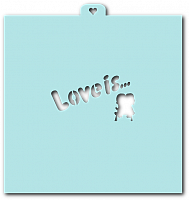 Трафарет «Love is»