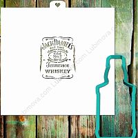 Пластик. Форма для печенек с траф. «Виски. Jack Daniels»